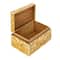 Hello Honey® 6" Multicolor Floral Mother of Pearl & Reclaimed Wood Box